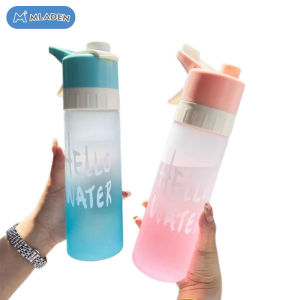 MLADEN 650ml Spray Water Bottle Outdoor Sport Fitness Water Cup Spray Bottle BPA Free Drinkware Travel Bottles