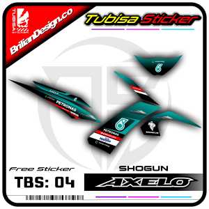 Sticker Striping Variasi Axelo - Stiker Striping Motor Axelo Motif Petronas. TBS.SF.04