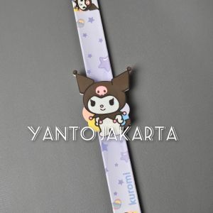 Jam tangan anak perempuan LED jepret karakter kartun