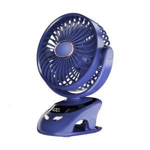Năng Lượng Hiệu Quả Không Dây Quạt để bàn Với Màn hình hiển thị kỹ thuật số có thể sạc qua USB Clip Trên quạt tản nhiệt Cho Cạnh Giường Ngủ Máy Tính Sử Dụng