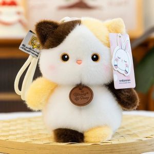 DIVATEN 15cm Stuffed Animal Pendants Soft Sitting Design Plushie Keychain Dolls Cute Bunny Plush Pendants Gifts