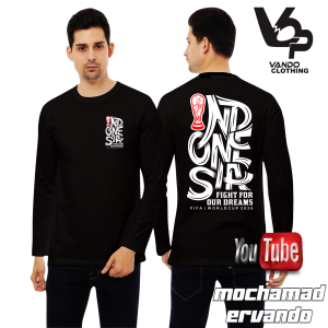 Vando Baju Kaos Timnas Indonesia 2024 Indonesia Fight For Our Dreams Lengan Panjang Kekinian