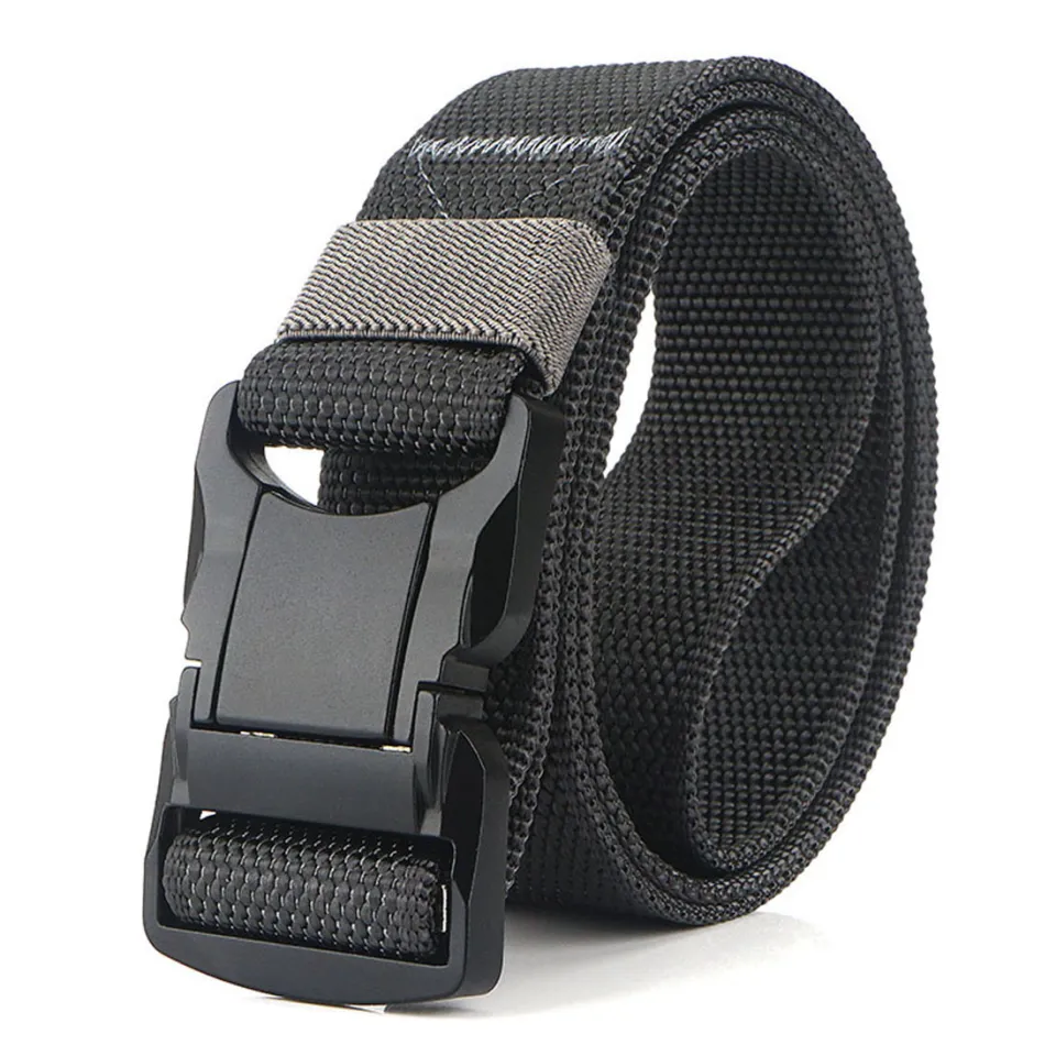 Mens Tactical Belt Heavy Duty Webbing Belt Adjustable Military