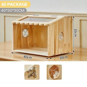 Ready StockWooden Hamster Cage Brooder Formaldehyde-Free Natural ventilation   Chicken Bird  Openable Top