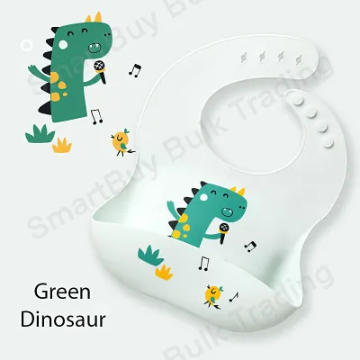 Baby Silicone Bibs Soft Waterproof Feeding Bibs for Babies and Toddlers