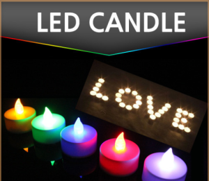 LED Candle Mini Wax Electronic Simulated Led Candle Lamp (white /warm White/multi ) Free Battery
