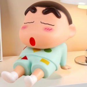 Penyangga Telefon Crayon Shin-Chan Patung Kartun Desktop Penyangga Malas Untuk Telefon