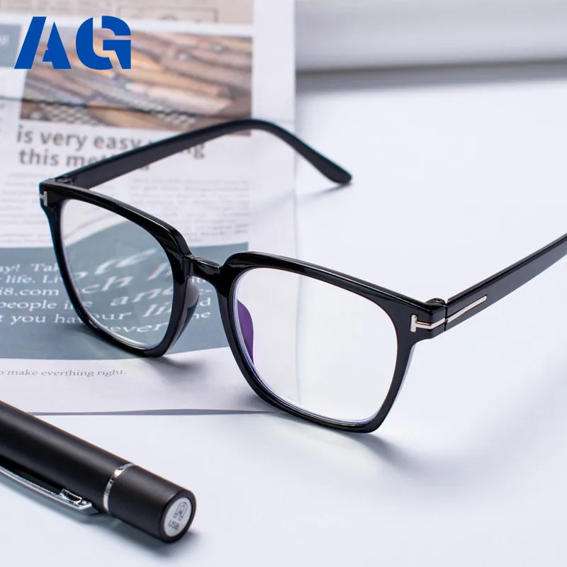 A-G TOM Ford Square Frame Anti Radiation Reading Eyeglasses for