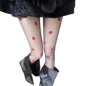 Women Sheer Tights Leggings Patterned Pantyhose Stockings Students Girls Tights 90s Streetwear Gifts