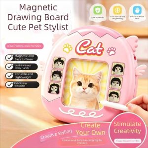 WAPKTY DIY Styling Toy ic Bead Board Plastic Hairstyle Design Board ic Doodle Board Gifts Attached Stylus ic Drawing Board Creative Play for Kids