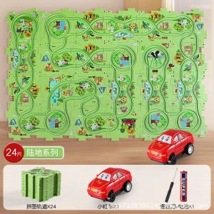 รถของเล่นเด็ก รถรางของเล่นเด็กผู้ชาย จิ๊กซอว์เด็ก 3 ขวบ ของเล่นเด็กโต Jigsaw Railcar Puzzle รถรางจิ๊กซอ ของเล่นกวนๆ 1ขวบ