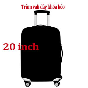 Trùm vali inch 3d thun 4 chiều co giãn hình cô bé yoga SIZE 20 -24 -28 H1991