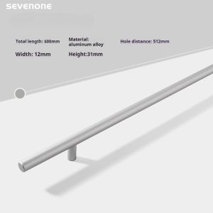 Modern malist Black Aluminum Alloy Cabinet Handle Gold Drawer Handle Extended Long Wardrobe Door Handle