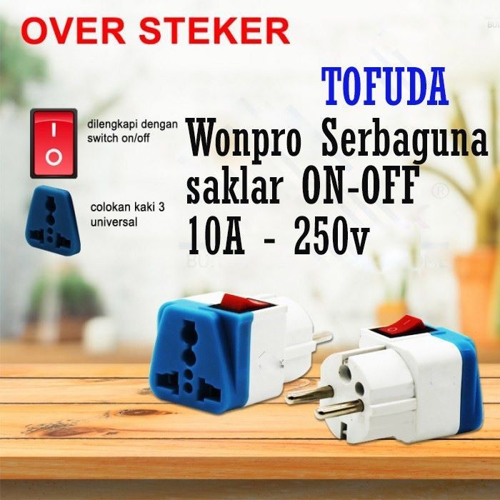Colokan Listrik Over Steker Saklar Switch On Off Stop Kontak Switch Won ...