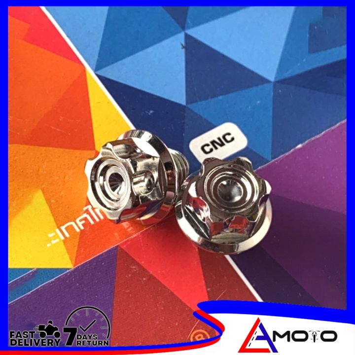 (PAIR) HENG CNC MIRROR BOLT C1 / 5G YAMAHA / HONDA / PCX / NMAX SIDE