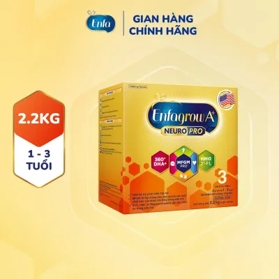 Sữa bột Enfagrow A+ Neuropro 3 với 2’-FL HMO cho trẻ từ 1- 3 tuổi - 2.2kg