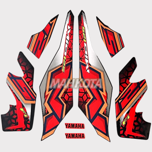 STRIPING STICKER LIS LES POLET yamaha Mio m3 125 mio125 2023 2024 Kuning Biru Fullset list stiker motor standar berkualitas termurah