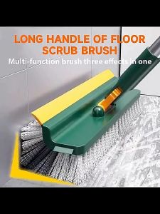 180° Rotating Floor Cleaning Brushes Cleaning Tool With Long Handle V-Shaped Heavy-Duty Grout Brush Shower Scrubber COD