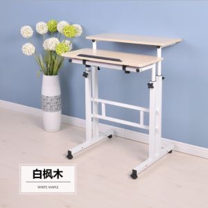 Standing Adjustable Table Lift Laptop Modern Space Saver Bedroom Office Portable Computer Desk