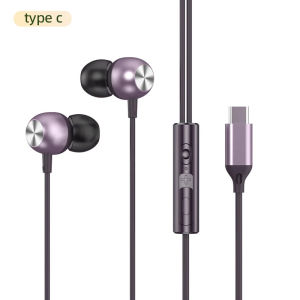 Type C With DAC Microphone Headphones For Samsung Galaxy S24 S23 S21 S22 Note Ultra Wired Earphones 3.5mm Jack Earbud Headset