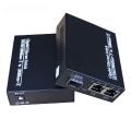 2026 1pcs Gigabit Media Converter 1 SFP to 2 RJ45 UTP with LC SFP module 5KM Optical Fiber Ethernet For IP Camera 10/100/1000M. 