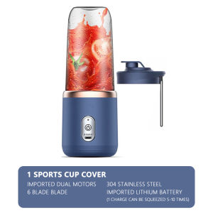 Xiaomi Small Electric Juicer 6 Blades Portablr Cup Juicer Fruit Juice Cup Automatic Smoothie Blender Ice CrushCup --Xiaomi Eco Chain juicer no xiaomi logo