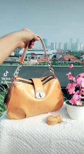 ALFAZA Tas Selempang Wanita Bahan Glossy Mewah siling bag tas slempang wanita korean style model terbaru modis kekinian tas bahan lembut elegan