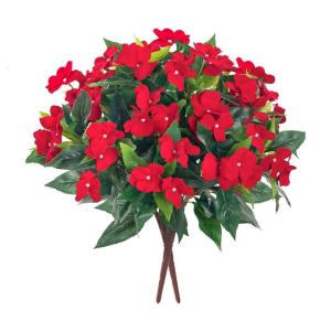 Vải thực tế Impatiens balsamina nở bền trong nhà décoration cho các hộ gia đình bận rộn khách sạn và bên sắp xếp