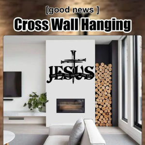 Black Metal Cross Wall Art Hanging Bible Cross Wall Stickers Religious Home Decor Christmas Decorations Easter Wall Stickers Religious Wall Decor Bedroom Wall Decorations