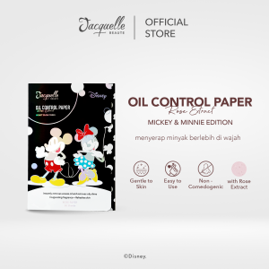 Jacquelle Oil Control Paper Disney Mickey & Minnie Edition - Kertas Minyak Wajah isi 50s