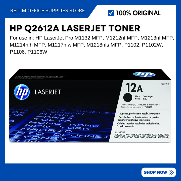 Toner Hp 12L - Noir - original - LaserJet - cartouche de