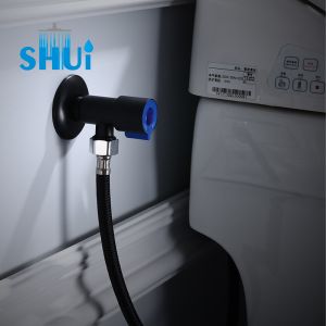 Stop kran single Hitam stainless sus 304