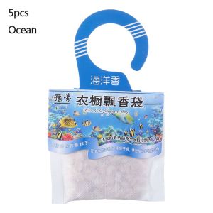 PERPE 5packs Cabinet Hangable Air Fresheners Fragrances Spices Bags Deodorizing Paper Wardrobe Sachets Aromatherapy Bag