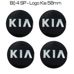 Logo KIA mẫu cũ cho chụp mâm xe (chụp Lazâng) đường kính 58mm phù hợp cho mọi dòng xe KIA. Kiaold58