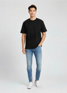 Áo phông trơn basic nam nữ đen store.shin – Cotton mềm mịn form rộng thoải mái giá tốt có bán lẻ & combo.