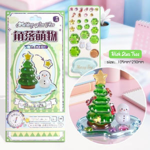3D Pop-up Crystal Cartoon Stickers Stackable DIY Scene Decoration Scrapbooking & Journal Material Kawaii Stationery