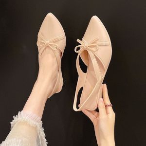 [Free Shipping] Crystal Toe-Covered Slippers For Women Summer Hollow-Out Versatile Transparent Wear-Resistant Thick-Soled Non-Slip Wedge Sandals