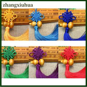 Zhangxiuhua 1Pc Lucky Charm Chinese Knot Feng Shui Gourd Pendant Car Home Decoration