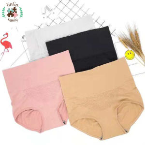 Fin Fin กางเกงใน กางเกงในเก็บพุง เอวสูง กางเกงในไร้ขอบ จากญี่ปุ่น 3D กางเกงในผ้าทอ ผู้หญิง กระชับก้น กระชับหน้าท้อง รังผึ้ง
