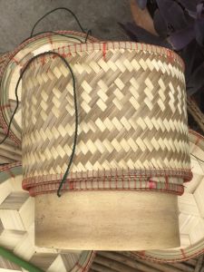 กระติ๊บข้าวขนาดใหญ่ วัสดุจากไม้ไผ่ ขนาด 8 นิ้ว หรือ 20 ซม.