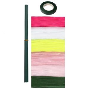 500 Mảnh dụng cụ vệ sinh đường ống vải nhung mềm mại thân cây với dây sắt và băng thân cây uốn cong đầy màu sắc cho dự án thủ công nghệ thuật trẻ em