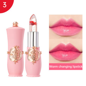 Lip Balm Pengubah Warna Lip Balm Bunga Kering Jelly Lipstik Transparan Tahan Air Tanpa Kehilangan Warna Lip Balm Lipstik Pelembab Tahan Lama -🌹Tamia