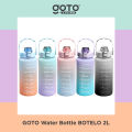 Goto Botelo Botol Motivasi Minum 2 Liter Bottle Tumblr Air Tanda Waktu. 