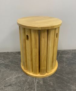 Coffee Table Stool, Multifunctional Foldable Coffee Table Stool Solid Rubber Wood Stool。