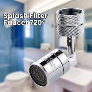 Homeneeds Sambungan Kepala Kran Berputar 720 Derajat Splash Filter Faucet Penyaring Filter JS-63+JS-63-1