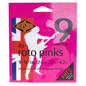 Rotosound Rotos Nickel Strings For Electric Guitar R8 Extra Light R9 Super Light R10 Regular