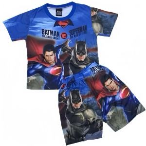 COCO Baby & Kids Character/Batman VS Superman Terno T Shirt+Shorts For Boys Set