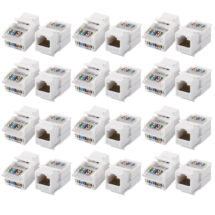 【Latest model】Cat6 RJ45 Female to Female Toolless Coupler 24PCS ...