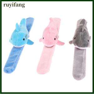 ruyifang Cute Plush Shark Wristband Stuffed Animal Slap Bracelet Slap Rings Slap Band Toy For Kids Party Favor Birthday Gift