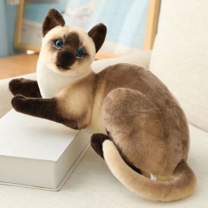 MUNCHX Búp bê nhồi bông sang trọng Trẻ em Quà tặng Búp bê mô phỏng Gối Đồ chơi mô phỏng mèo Đồ chơi sang trọng